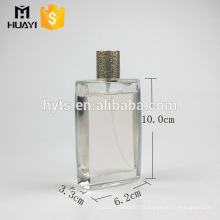 100ml fantaisie carré bouteilles de parfum en verre faites sur commande vides